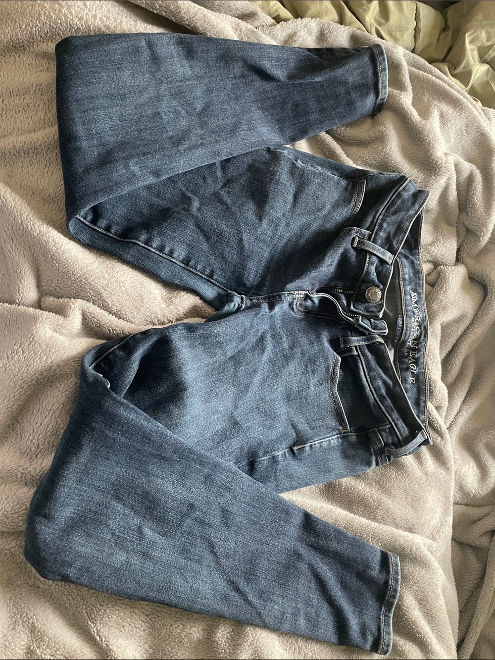 American Eagle Outfitters Women's Dark Blue jeggings size 2 short